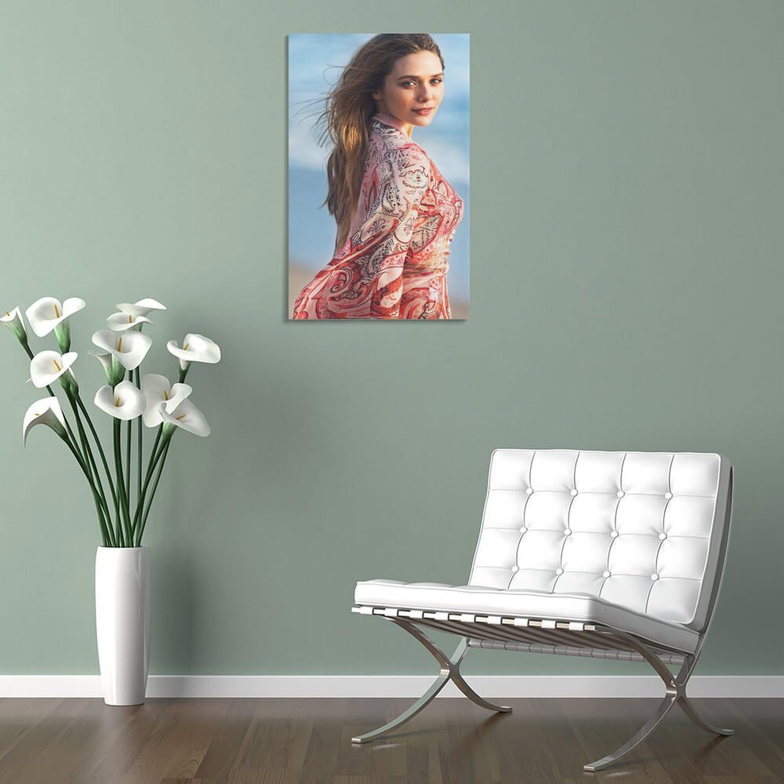 Amazon.co.jp: エリザベス・オルセンのビーチ写真撮影ポスター 1